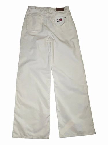 Tommy Jeans Claire High-Rise Wide Leg Corduroy White Waist 29 - photo 2