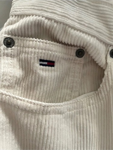 Tommy Jeans Claire High-Rise Wide Leg Corduroy White Waist 29 - photo 4