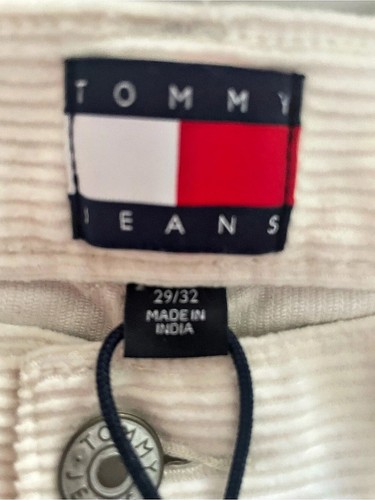 Tommy Jeans Claire High-Rise Wide Leg Corduroy White Waist 29 - photo 5