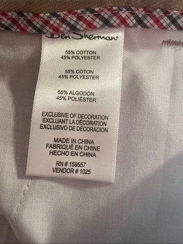 Ben Sherman Khaki Flat Front Chino Shorts sz 34 - photo 4