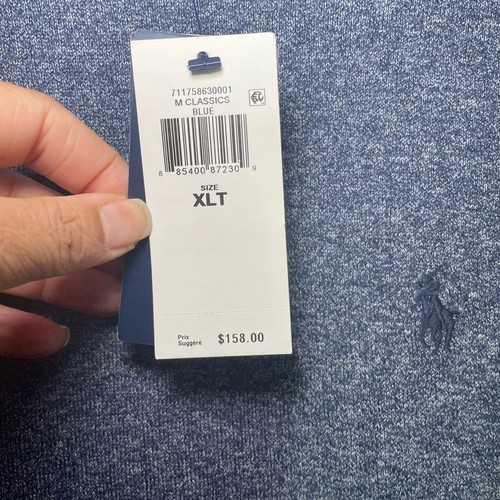 Polo Ralph Lauren Men's Heathered Blue Pima Cotton Crewneck Swea - photo 3