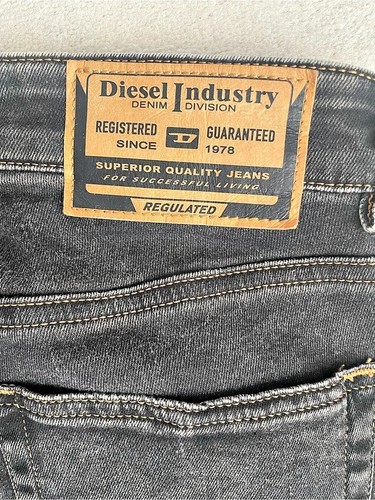 Diesel Super Skinny Slandy Black Jeans sz 28x32 NWT - photo 4