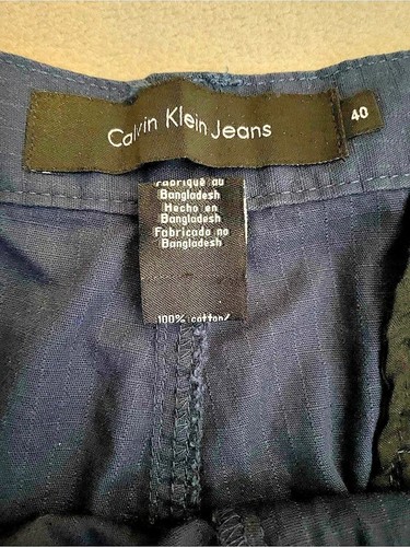 Calvin Klein Jeans Men's Cargo Shorts Cotton Blue Size 40 NWT - photo 4