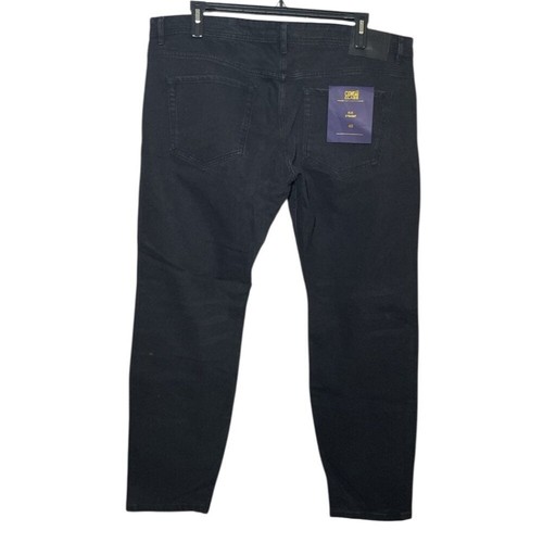 Cavalli Class black slim straight leg jeans sz 40 - photo 2