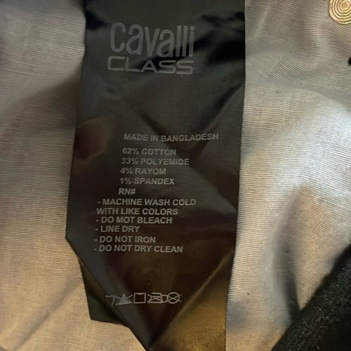 Cavalli Class black slim straight leg jeans sz 40 - photo 5