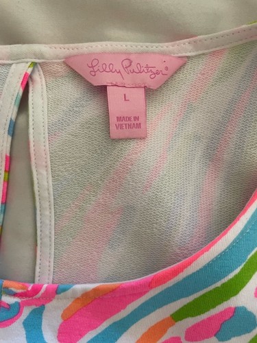 Lilly Pulitzer Felicity Dress Resort White Shellabrate sz L - photo 3