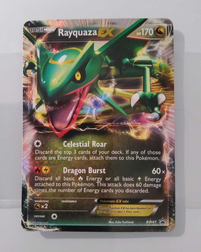 2012 Rayquaza EX BW47 Black & White promo pokemon
