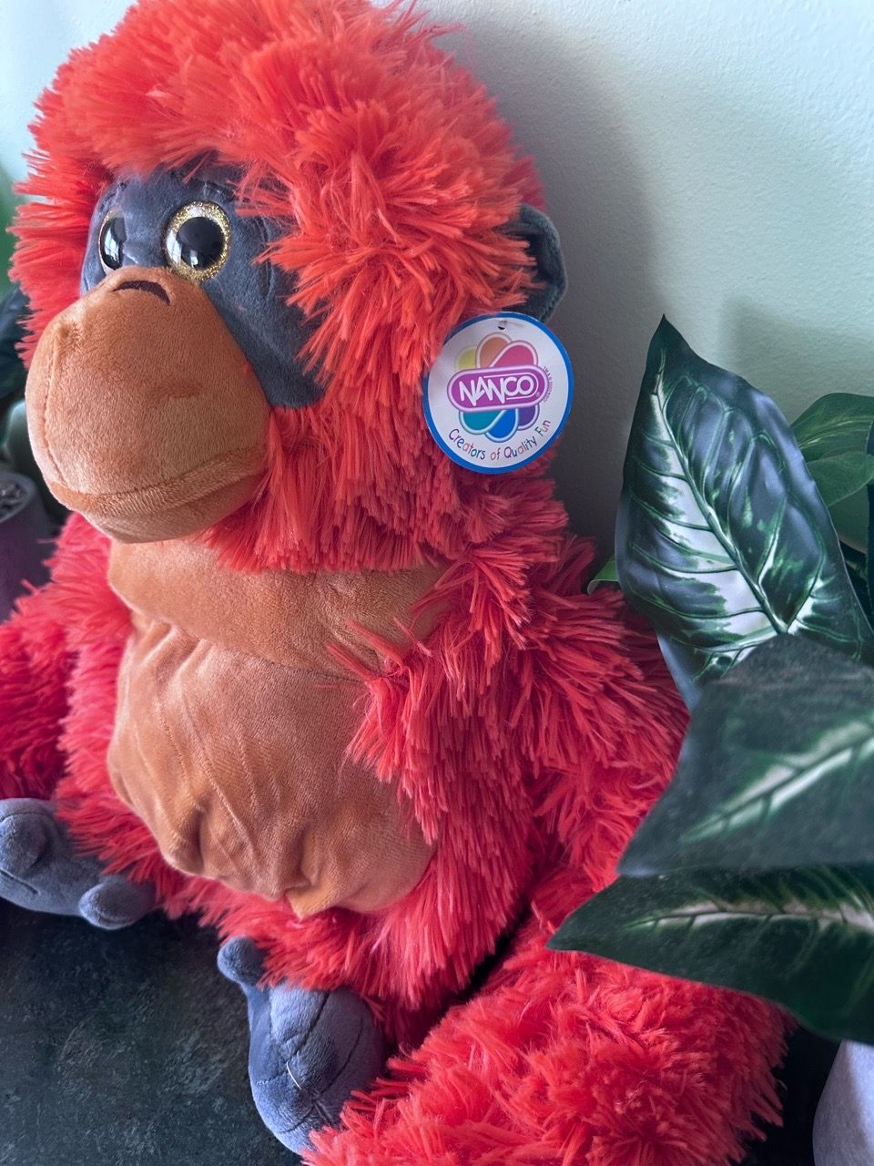 NANCO Large Red Orangutan Stuffed Plush Toy - photo 2