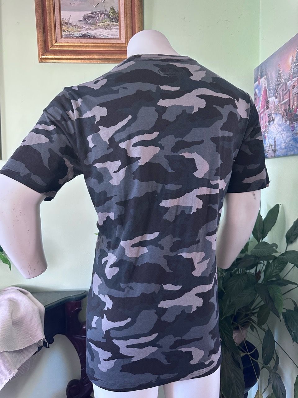 Gray Camo Short Sleeve T-Shirt - photo 4