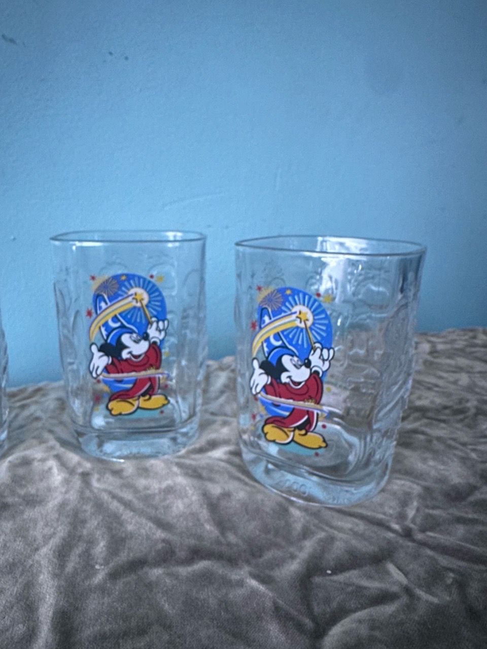 Disney Mickey Mouse Sorcerer Glass Set of 4 - photo 2