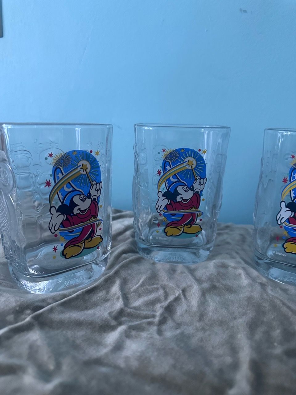 Disney Mickey Mouse Sorcerer Glass Set of 4 - photo 3