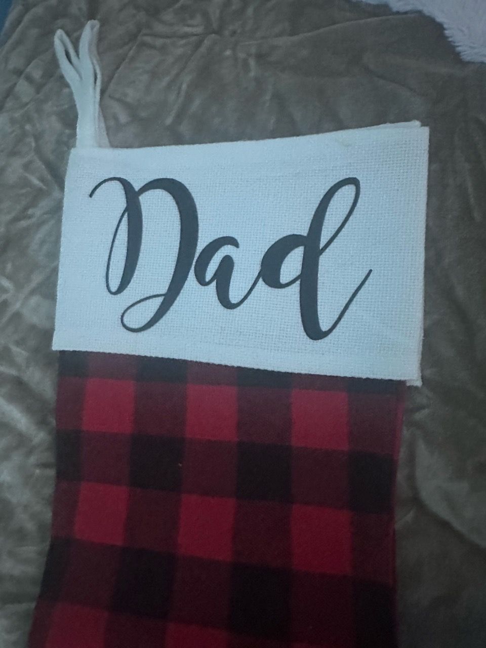 Personalized "Dad" Christmas Stocking - photo 2