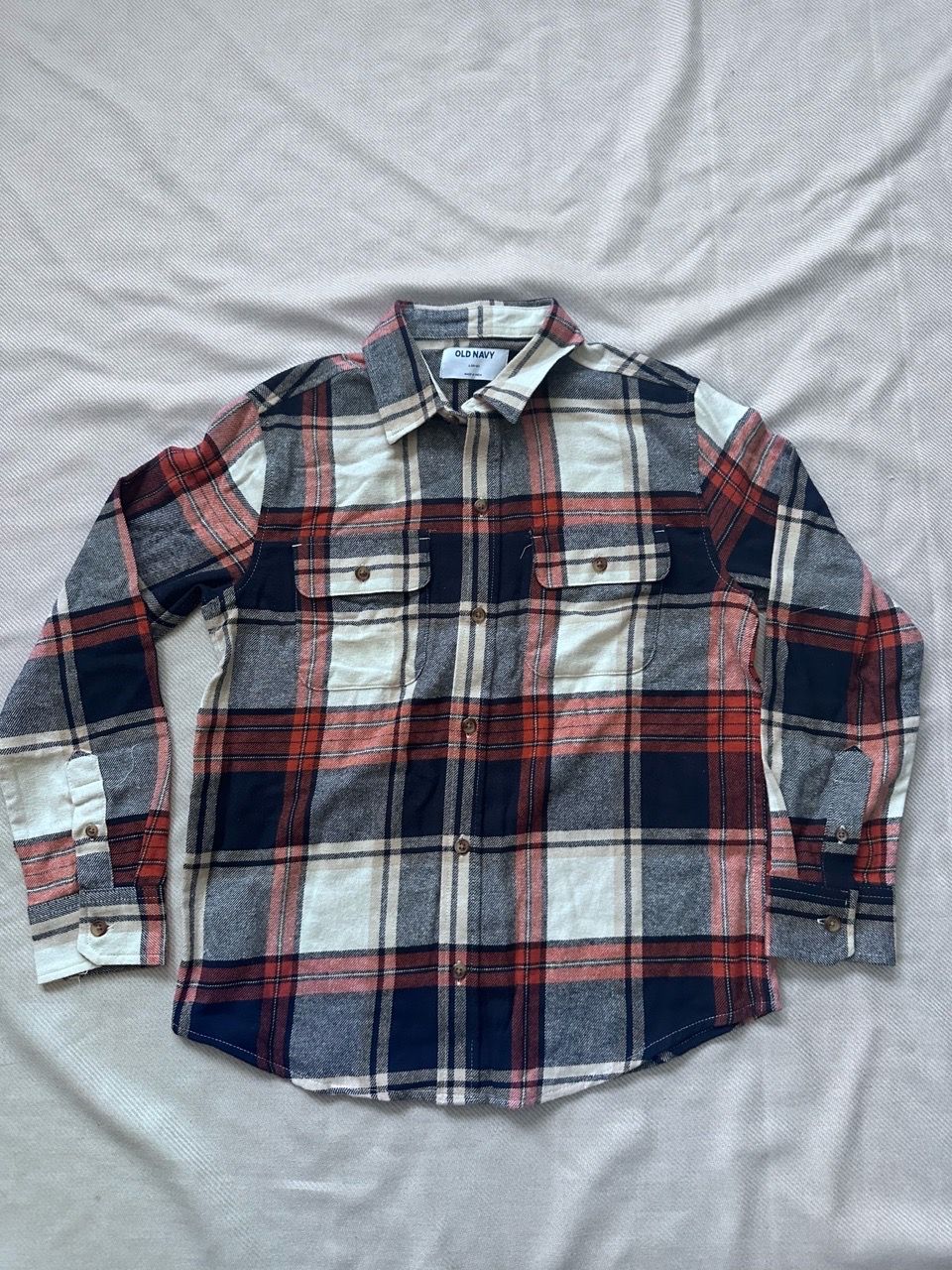 Old Navy Kids Plaid Flannel Button-Up Shirt