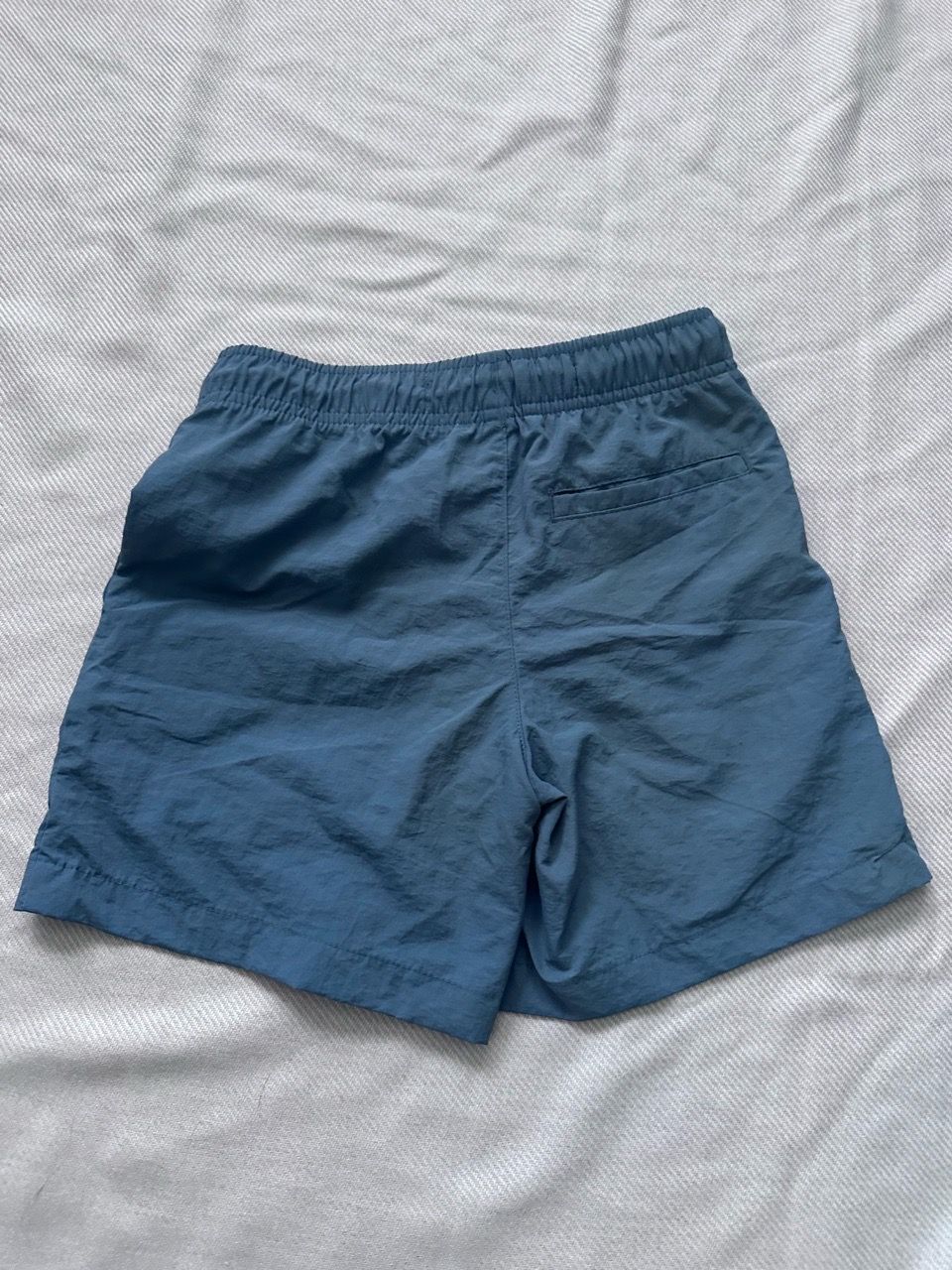 Blue Nylon Drawstring Shorts - photo 2