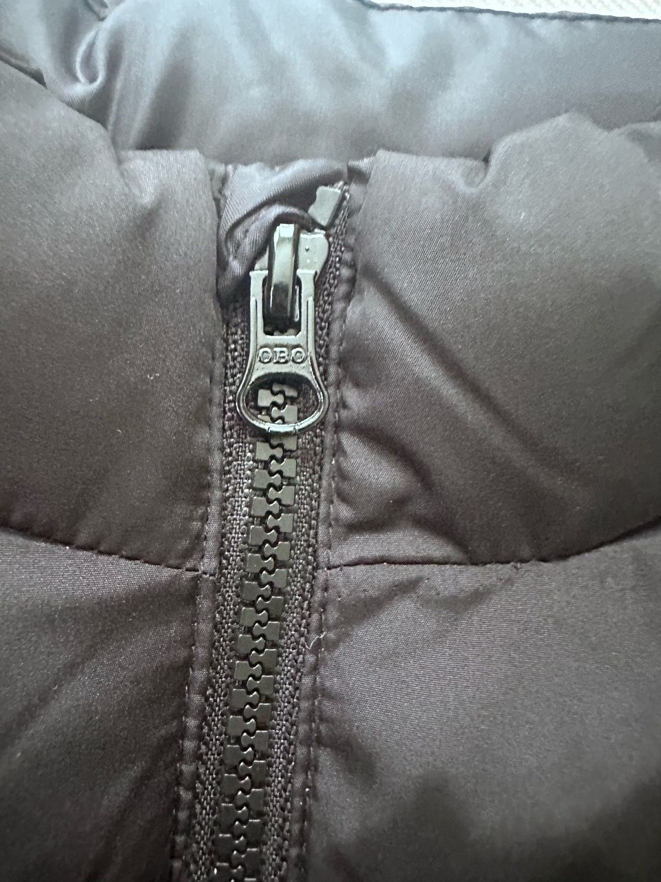 Black Puffer Vest with Zip Front - photo 2