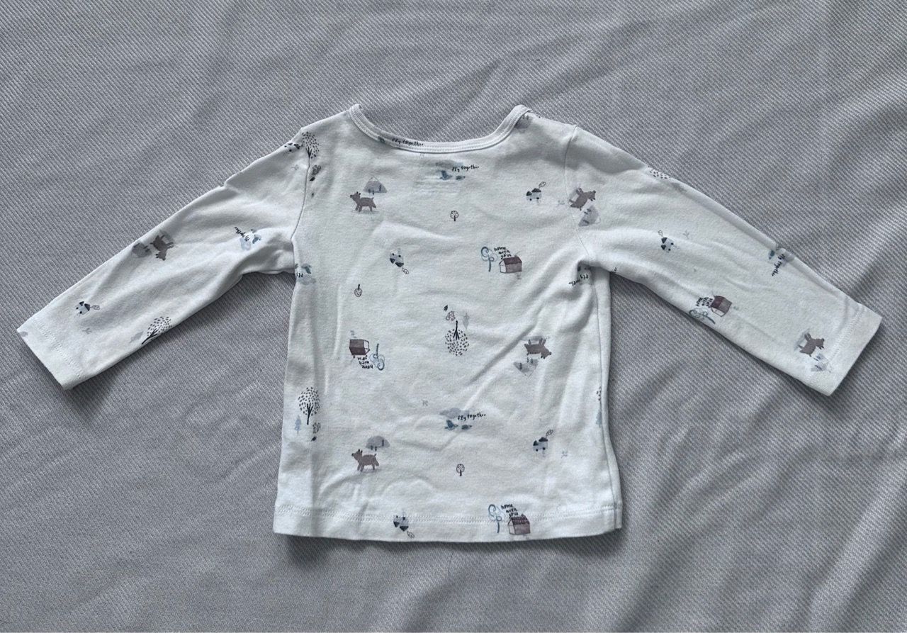 Baby Long Sleeve Shirt with Nature Print - photo 2