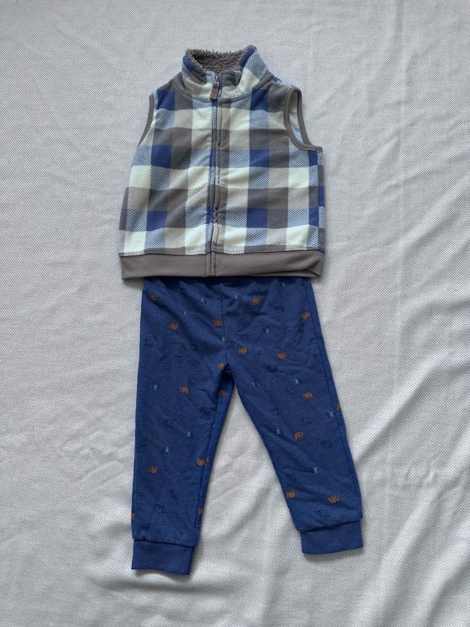 Toddler Boy Vest and Jogger Pants Set