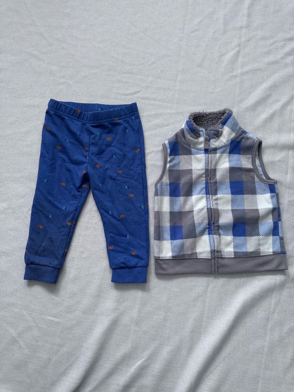 Toddler Boy Vest and Jogger Pants Set - photo 2