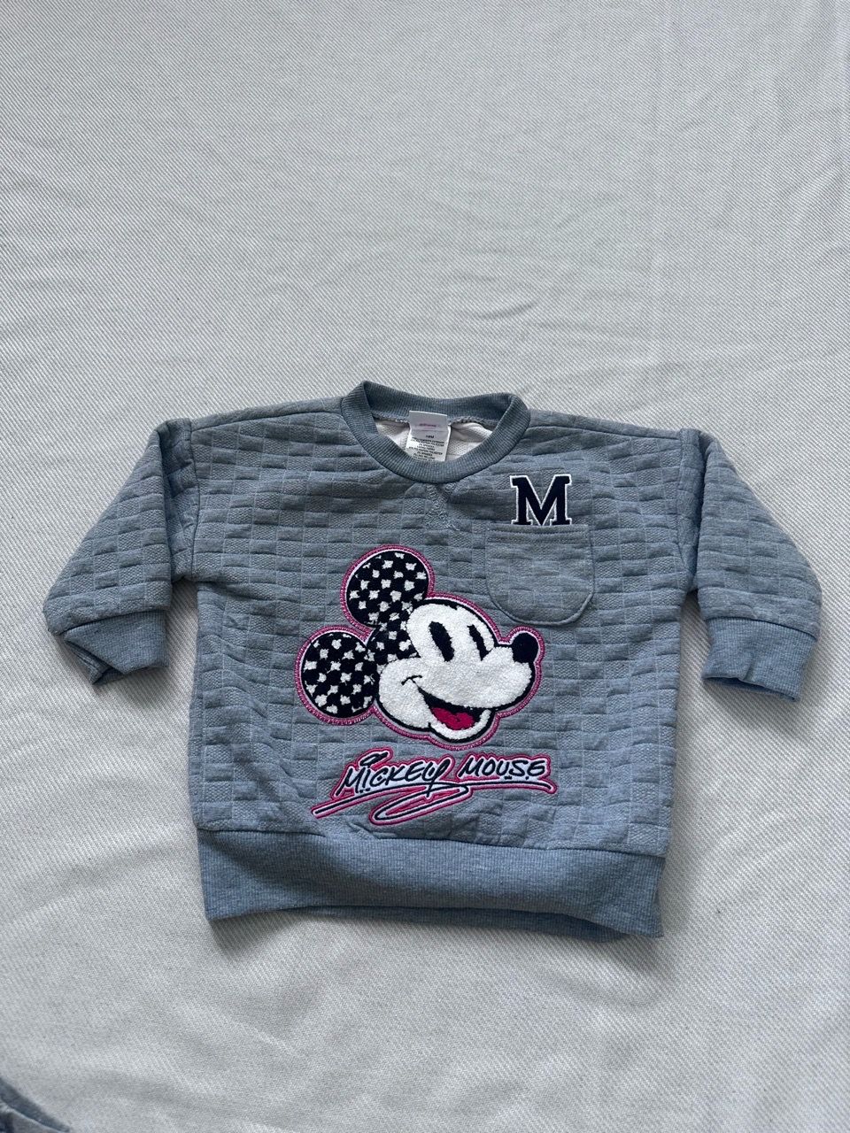 Kids Mickey Mouse Quilted Crewneck Sweatshirt