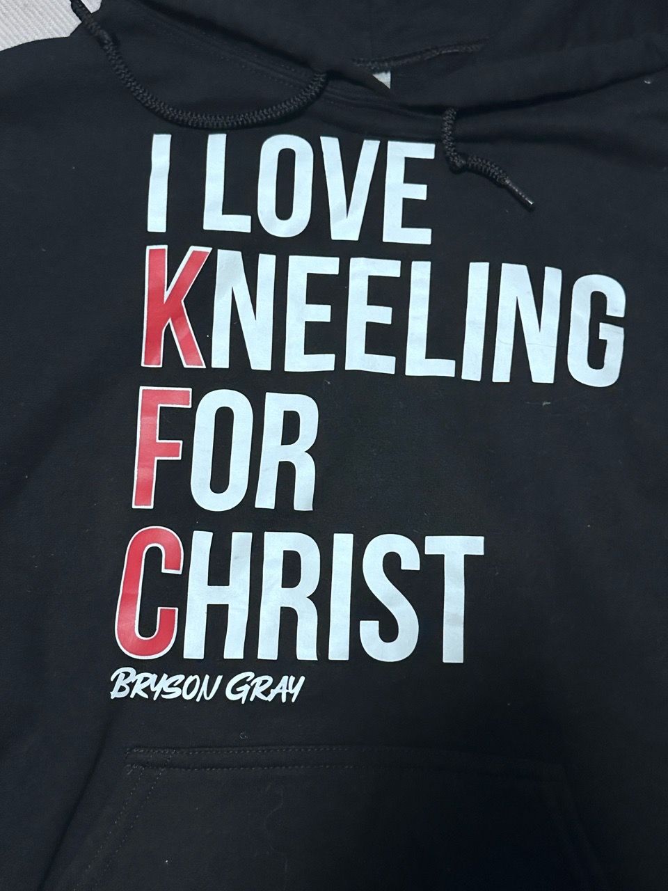 Bryson Gray 'I Love Kneeling For Christ' Hoodie - photo 2