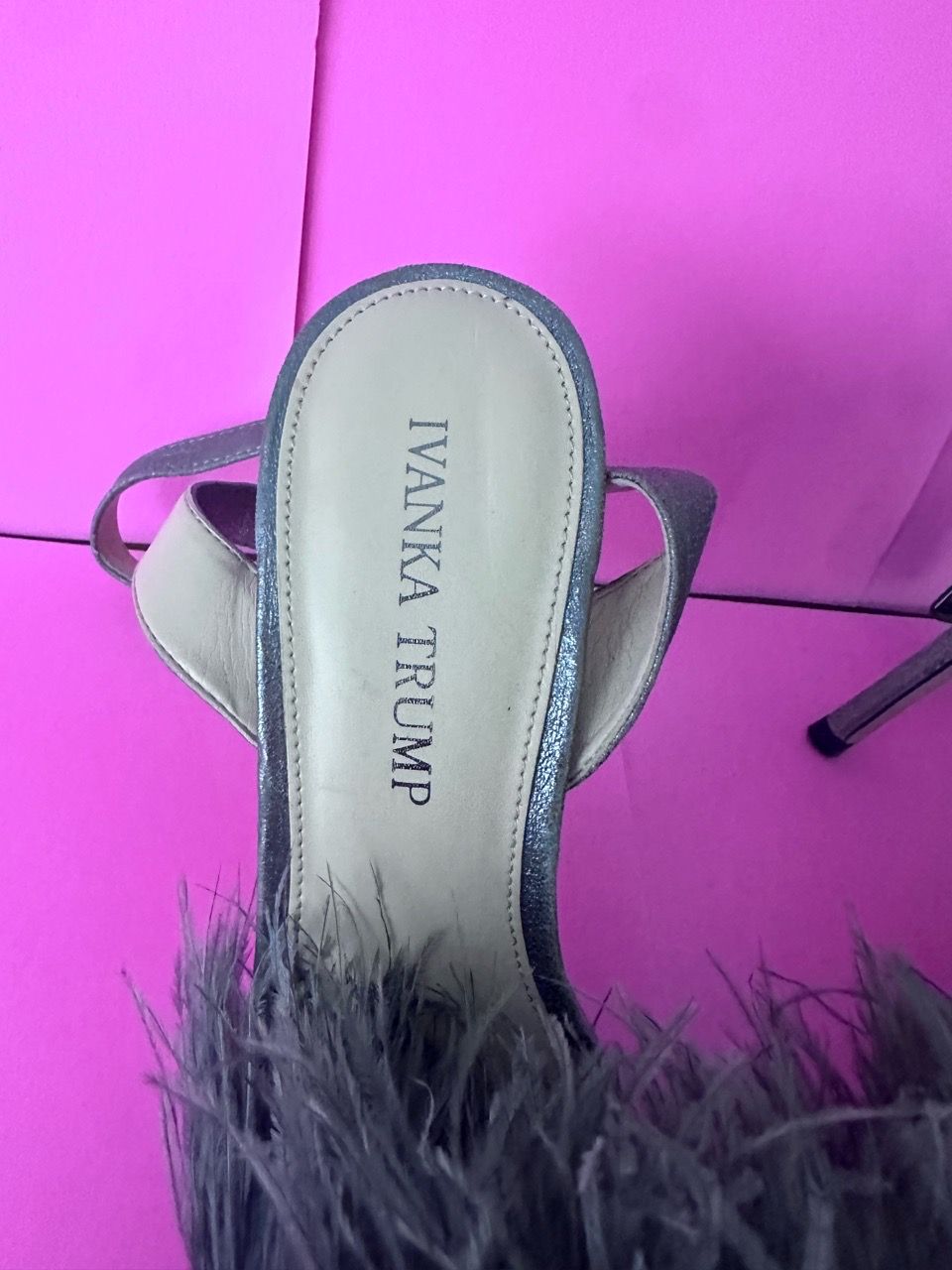 Ivanka Trump Feather & Jewel Heeled Sandals - photo 2