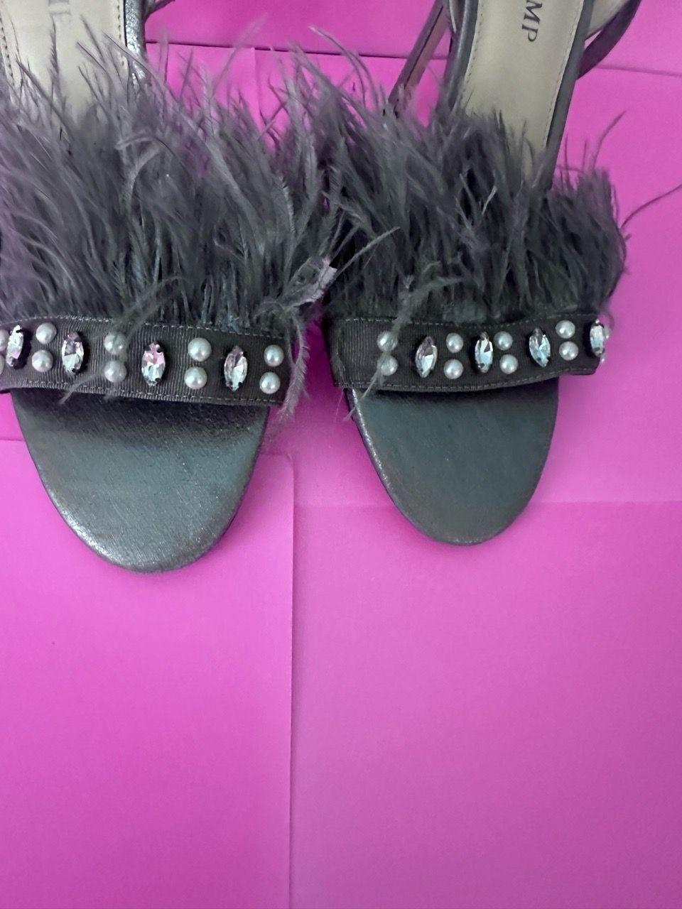 Ivanka Trump Feather & Jewel Heeled Sandals - photo 3