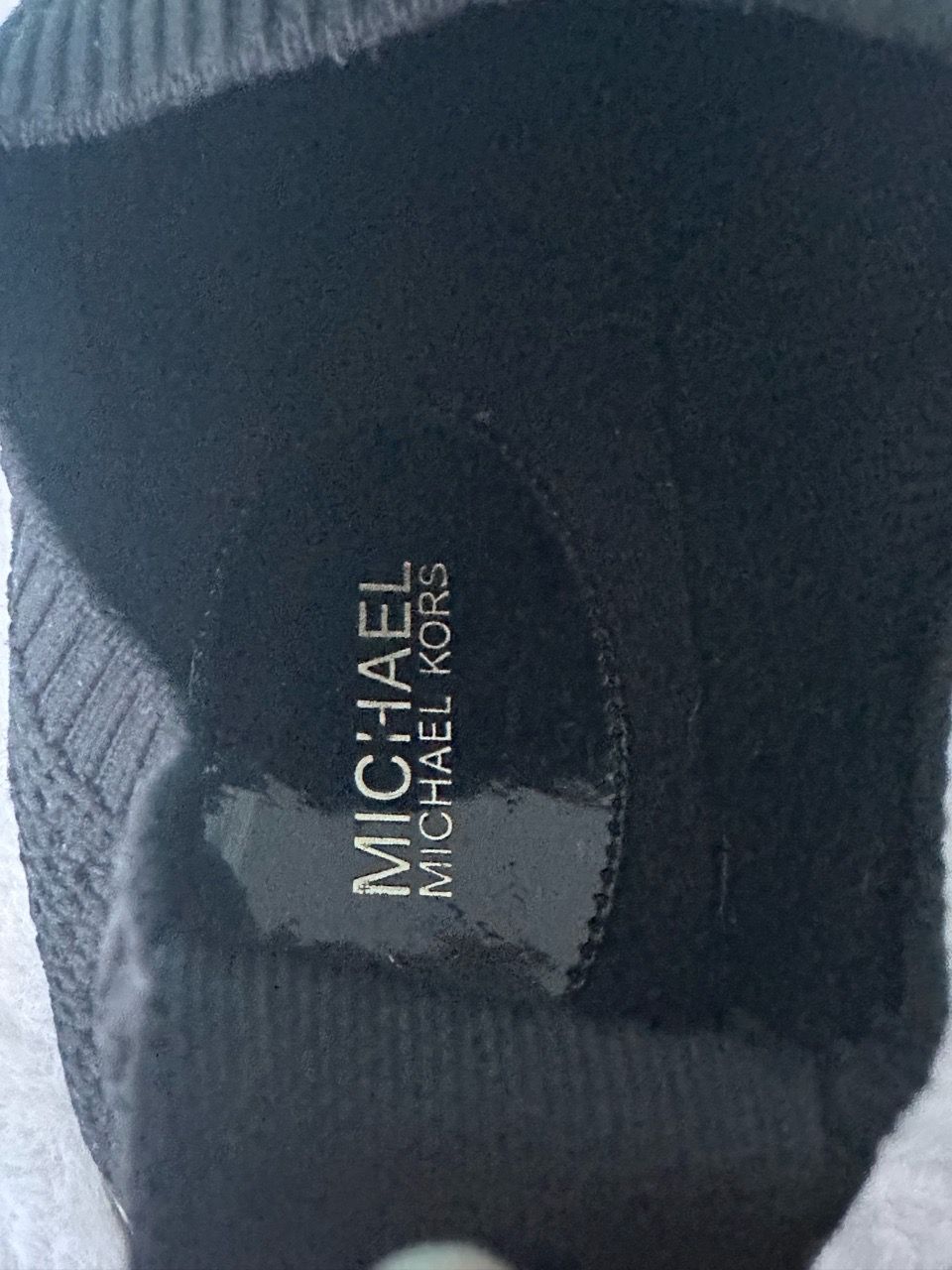 Black Knit Slip-On Sneakers White Sole - photo 5