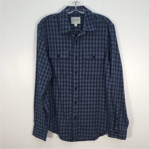 Lucky Brand Blue Checkered Button-Down Shirt sz S