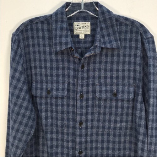 Lucky Brand Blue Checkered Button-Down Shirt sz S - photo 3