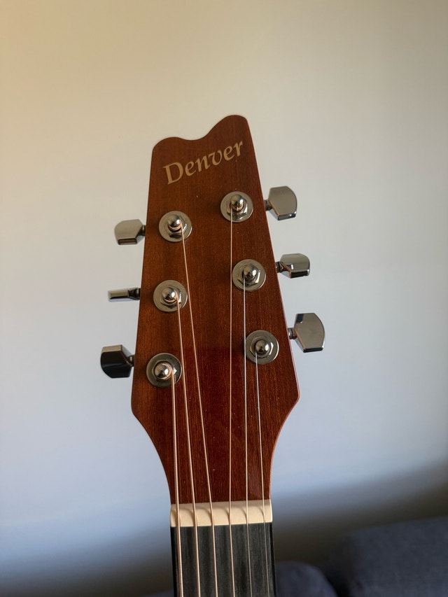Denver Full-Size Steel-String Acoustic Guitar + Gig Bag - photo 4