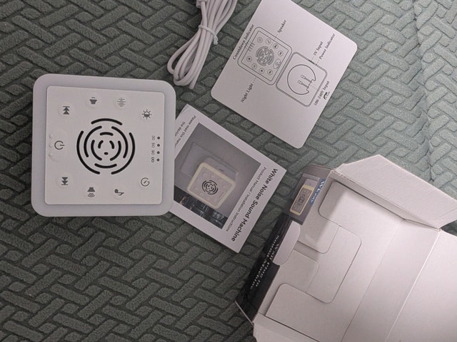 White Noise Sound Machine with Light