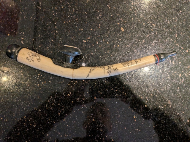 Vintage Hand-Carved  Decorative Pipe