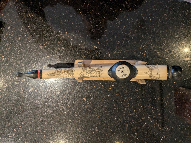 Vintage Hand-Carved  Decorative Pipe - photo 2