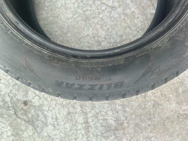 4 Bridgestone Blizzak WS90 205/55R16 Winter Tires - photo 3