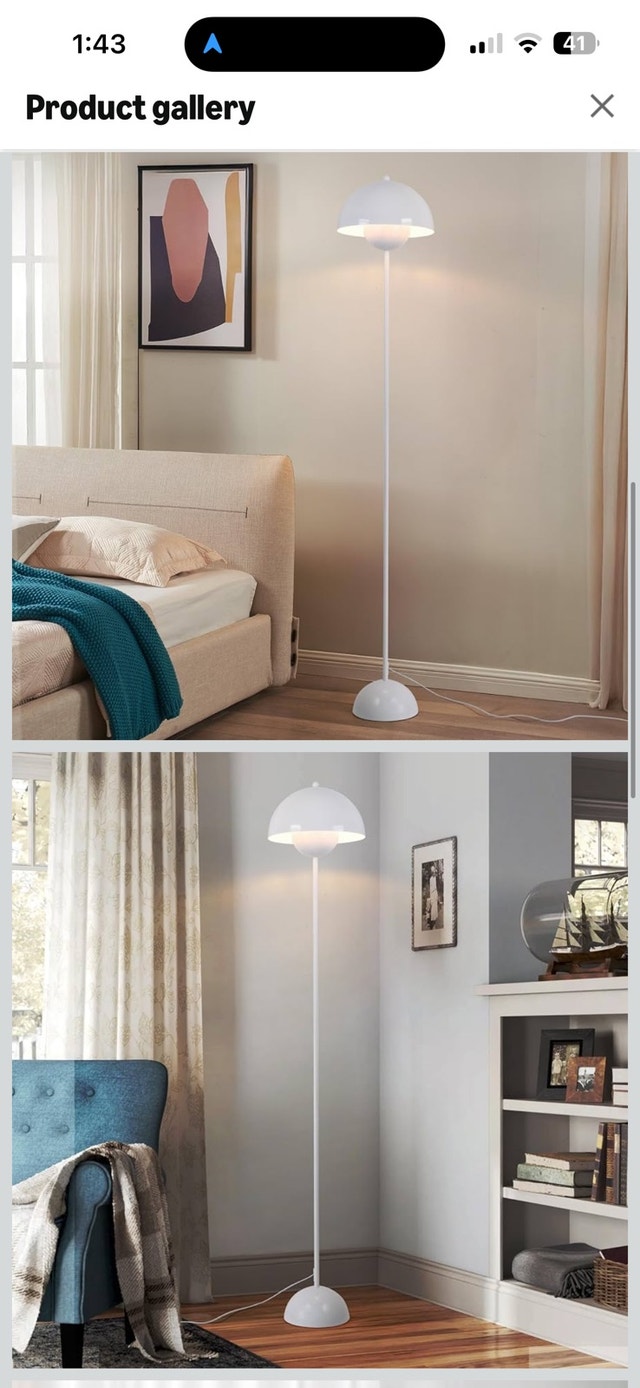 Mid-Century Modern Metal Bud Floor Lamp - photo 2
