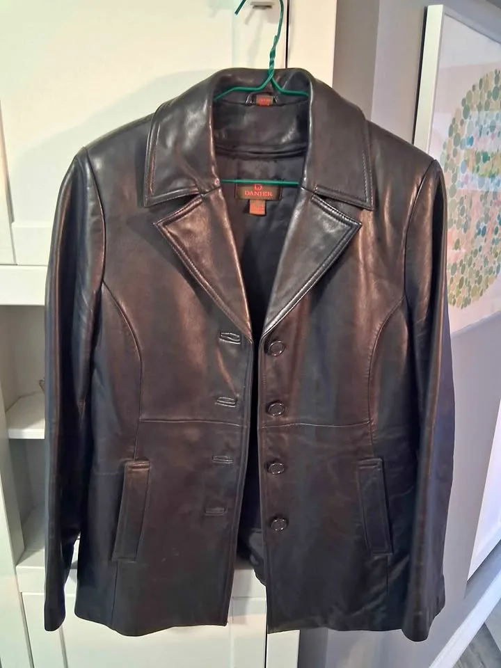 S women's Danier leather coat thumbnail