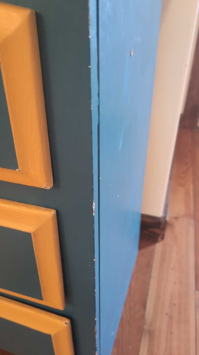 Nine drawer dresser, solid painted pine - photo 5