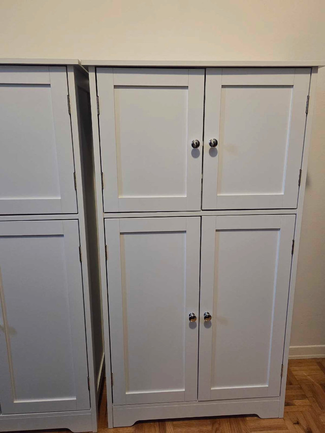 White Storage Cabinet- NEW
