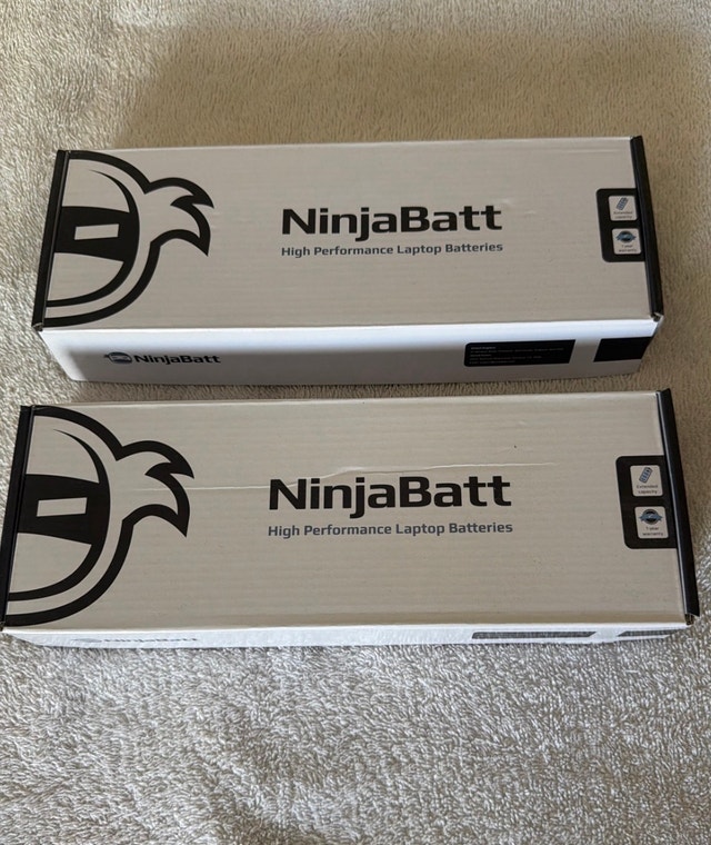 NinjaBatt HP JC04 Laptop Batteries — Pair, New