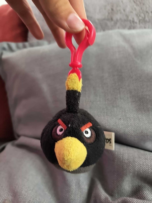 angry birds keychain