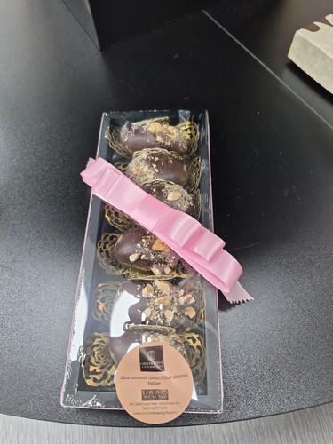 Chocolates Covered Dates Filled Almonds Batter