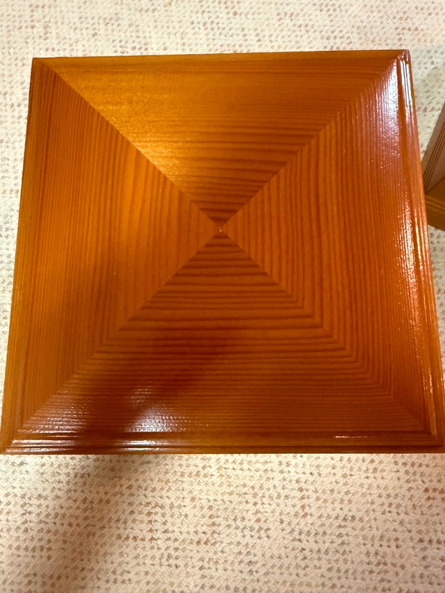 Pair of Handcrafted Redwood Cremation Urns – Never Used