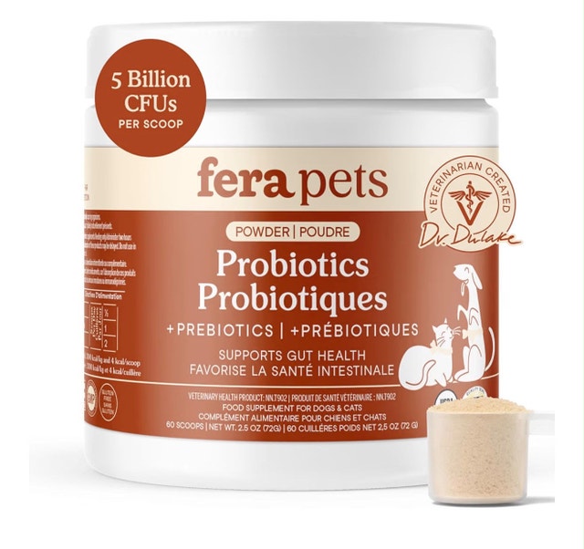 Fera Pets Organic Probiotics for Dogs & Cats, 60 Scoops - photo 2