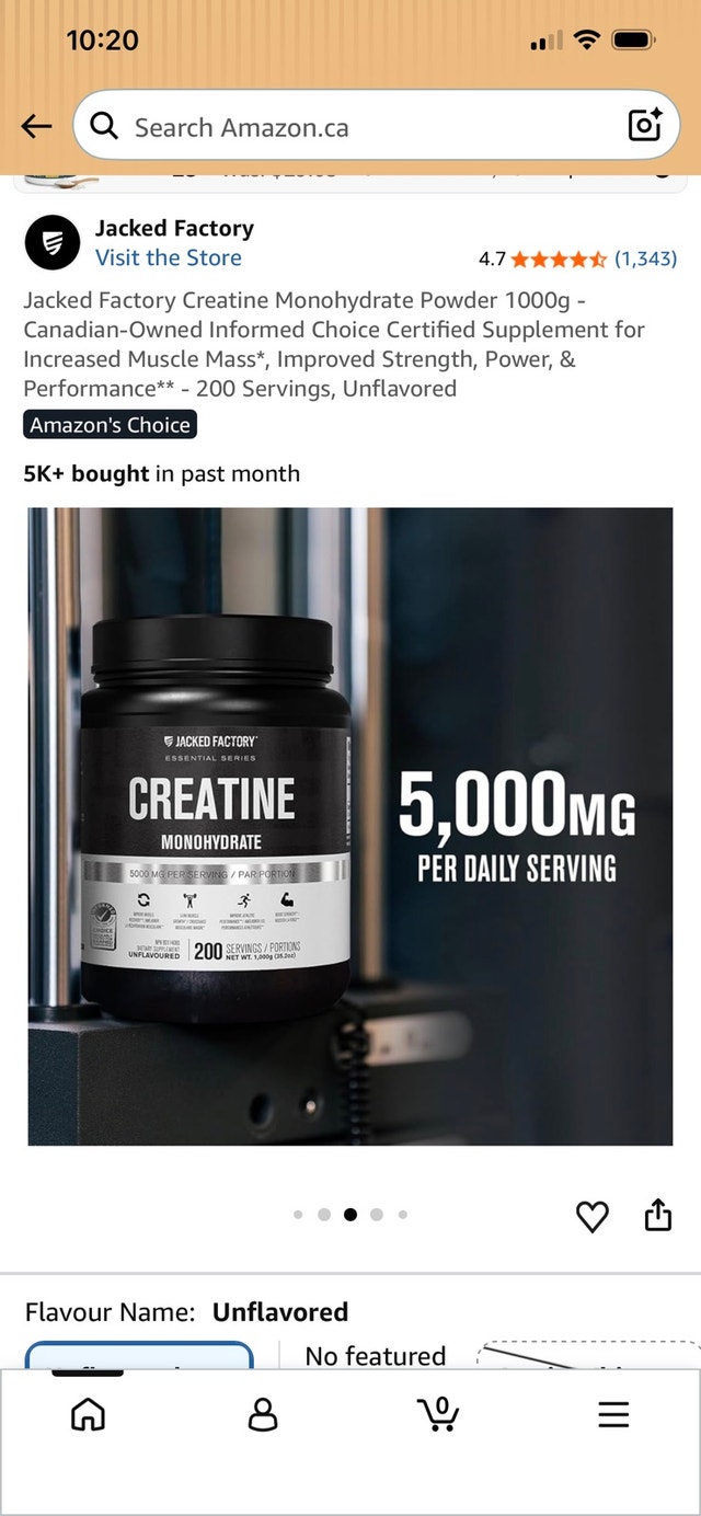 Jacked Factory Creatine Monohydrate 1000g - photo 5