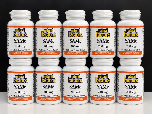 Natural Factors SAMe 200 mg - 60 Enteric Coated Tablets - photo 2