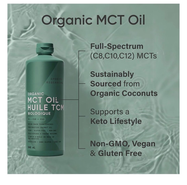MCT Oil Sports Research Organic 946 mL - photo 5