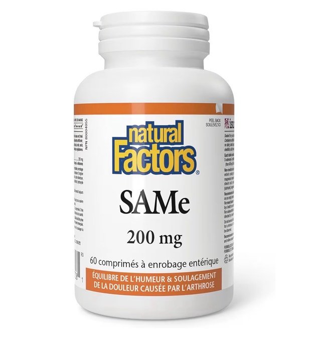 Natural Factors - SAMe 200mg, 60 Tablets - photo 2