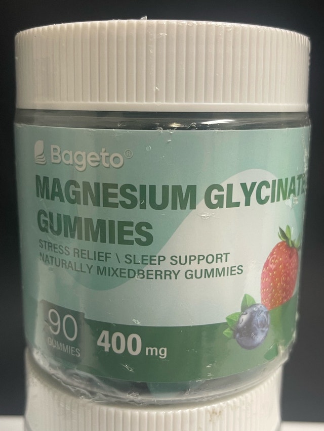 Bageto Magnesium Glycinate Gummies Stress Sleep Support 90 Count - photo 2
