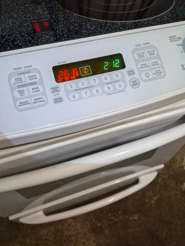 GE stove electric stainless oven CLEAN profile - photo 4