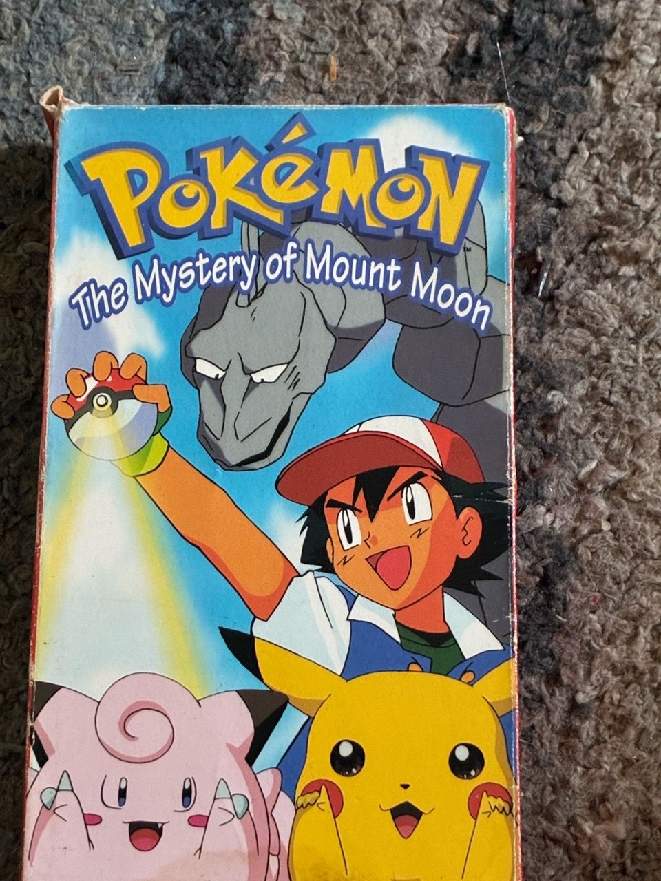 Pokémon The mystery of mount moon vhs tape